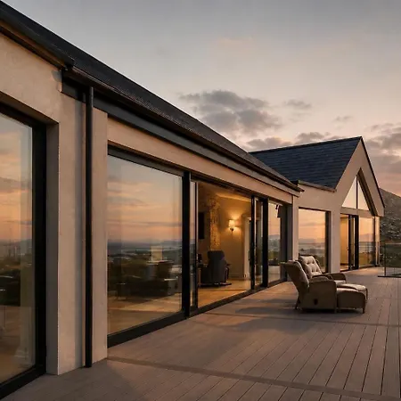 Villa Luxury Glass With Hot Tub & Sea Views - Connemara *